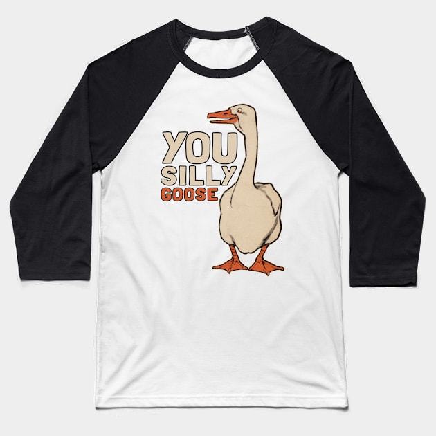 Vintage Funny Goose Baseball T-Shirt by KewaleeTee